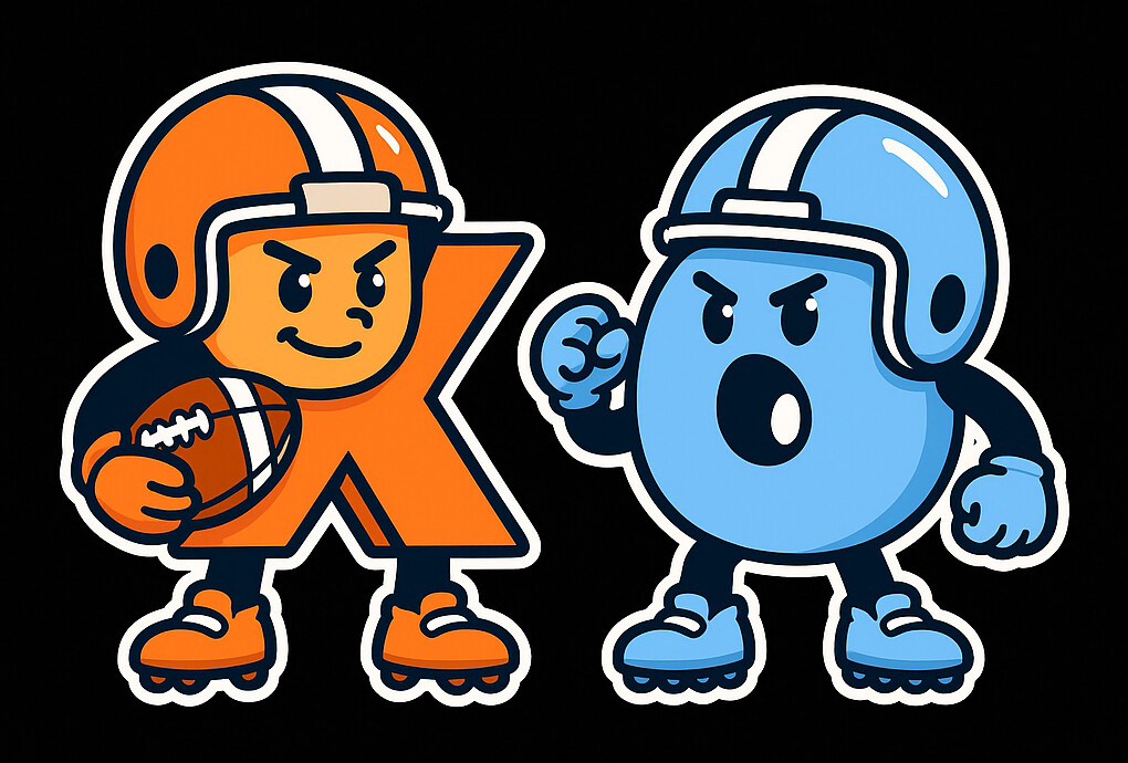 X's and O's Logo - Retro Football Game